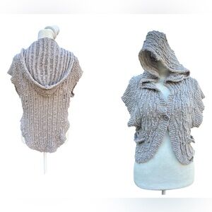 Firetrap Womens Sweater Hoodie Cropped Grey